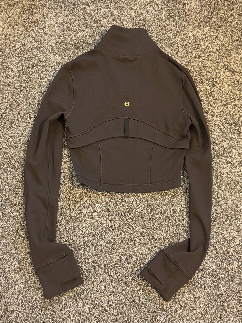 Lululemon Define Cropped Half Zip Luon| Espresso| Womens Size 2 - Picture 4 of 4